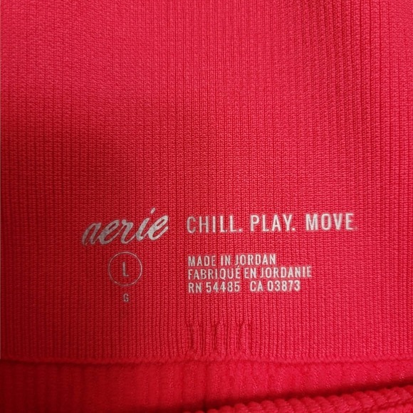 AERIE Limited Edition Ca Stop Me Hi-Rise Seamless Ribbed Legging Size Large - Picture 7 of 7